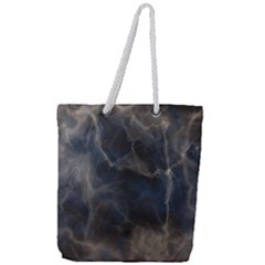 Marble Surface Texture Stone Full Print Rope Handle Tote (large)