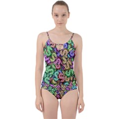 Money Currency Rainbow Cut Out Top Tankini Set by HermanTelo