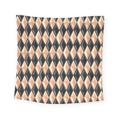 Metallic Diamond Design Black Square Tapestry (small) by HermanTelo