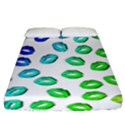 Kiss Mouth Lips Colors Fitted Sheet (California King Size) View1