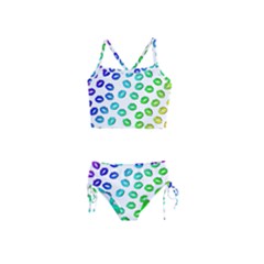 Kiss Mouth Lips Colors Girls  Tankini Swimsuit