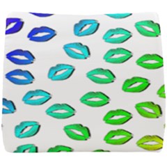 Kiss Mouth Lips Colors Seat Cushion by HermanTelo