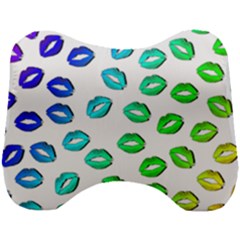 Kiss Mouth Lips Colors Head Support Cushion by HermanTelo