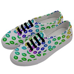Kiss Mouth Lips Colors Men s Classic Low Top Sneakers by HermanTelo