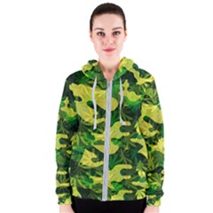 Marijuana Camouflage Cannabis Drug Women s Zipper Hoodie