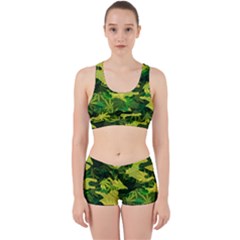 Marijuana Camouflage Cannabis Drug Work It Out Gym Set by HermanTelo