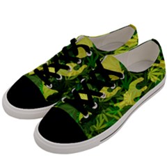 Marijuana Camouflage Cannabis Drug Men s Low Top Canvas Sneakers by HermanTelo