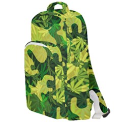 Marijuana Camouflage Cannabis Drug Double Compartment Backpack