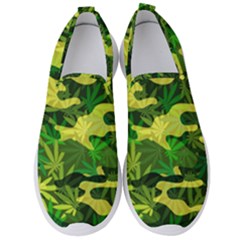 Marijuana Camouflage Cannabis Drug Men s Slip On Sneakers by HermanTelo
