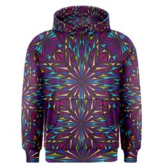 Kaleidoscope Triangle Curved Men s Pullover Hoodie by HermanTelo