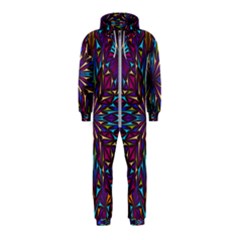 Kaleidoscope Triangle Curved Hooded Jumpsuit (kids)