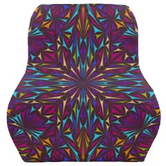 Kaleidoscope Triangle Curved Car Seat Back Cushion  by HermanTelo