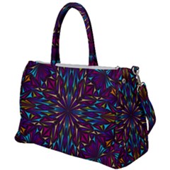 Kaleidoscope Triangle Curved Duffel Travel Bag