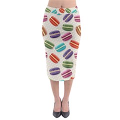 Macaron Bread Midi Pencil Skirt