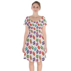 Macaron Bread Short Sleeve Bardot Dress by HermanTelo