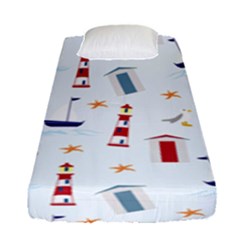 Nautical Sea Fitted Sheet (single Size)