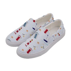 Nautical Sea Women s Canvas Slip Ons by HermanTelo