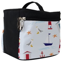 Nautical Sea Make Up Travel Bag (big) by HermanTelo