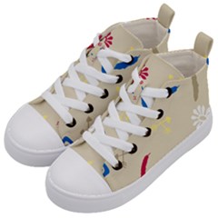 Pattern Culture Tribe American Kids  Mid-top Canvas Sneakers