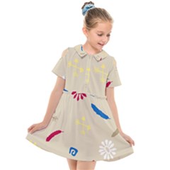 Pattern Culture Tribe American Kids  Short Sleeve Shirt Dress