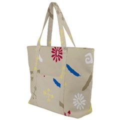 Pattern Culture Tribe American Zip Up Canvas Bag