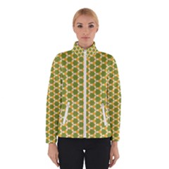 Pattern Halloween Pumpkin Color Green Winter Jacket by HermanTelo