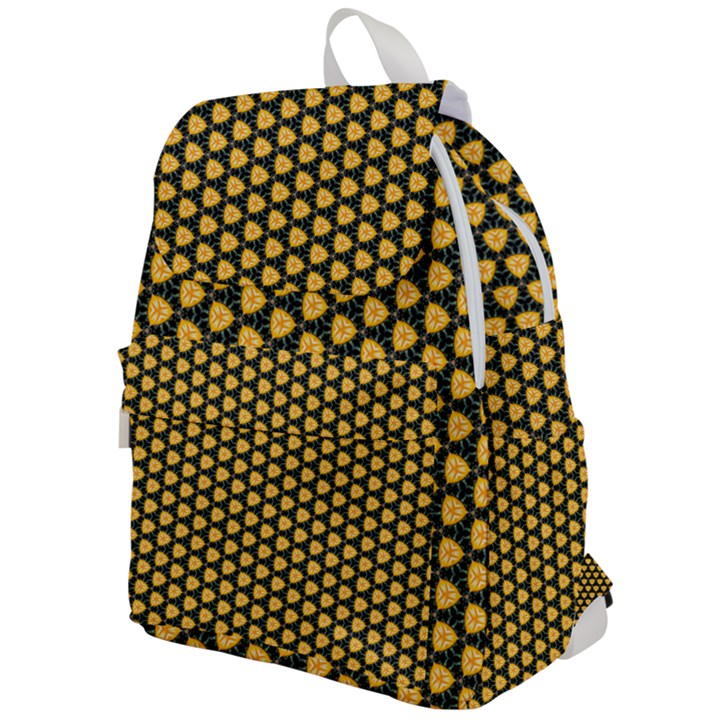 Pattern Halloween Pumpkin Color Yellow Top Flap Backpack