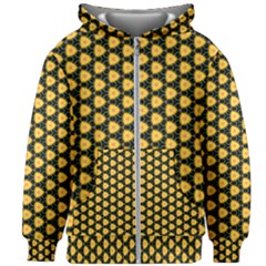 Pattern Halloween Pumpkin Color Yellow Kids  Zipper Hoodie Without Drawstring