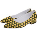 Pattern Halloween Pumpkin Color Yellow Women s Low Heels View2