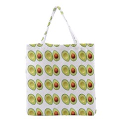 Pattern Avocado Green Fruit Grocery Tote Bag by HermanTelo