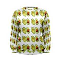 Pattern Avocado Green Fruit Women s Sweatshirt