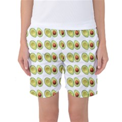 Pattern Avocado Green Fruit Women s Basketball Shorts