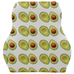 Pattern Avocado Green Fruit Car Seat Velour Cushion  by HermanTelo