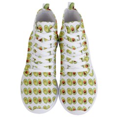 Pattern Avocado Green Fruit Men s Lightweight High Top Sneakers by HermanTelo