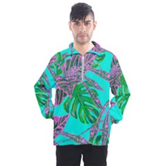 Painting Oil Leaves Nature Reason Men s Half Zip Pullover