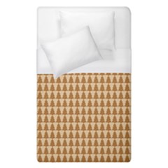 Pattern Gingerbread Brown Tree Duvet Cover (single Size)