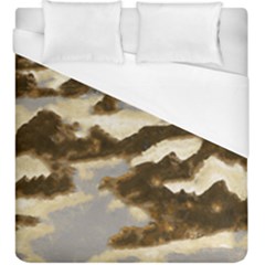 Mountains Ocean Clouds Duvet Cover (king Size)