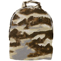 Mountains Ocean Clouds Mini Full Print Backpack