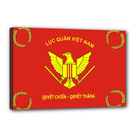 Flag of Army of Republic of Vietnam Canvas 18  x 12  (Stretched)