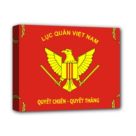 Flag of Army of Republic of Vietnam Deluxe Canvas 14  x 11  (Stretched)