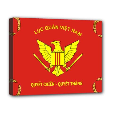 Flag of Army of Republic of Vietnam Deluxe Canvas 20  x 16  (Stretched)