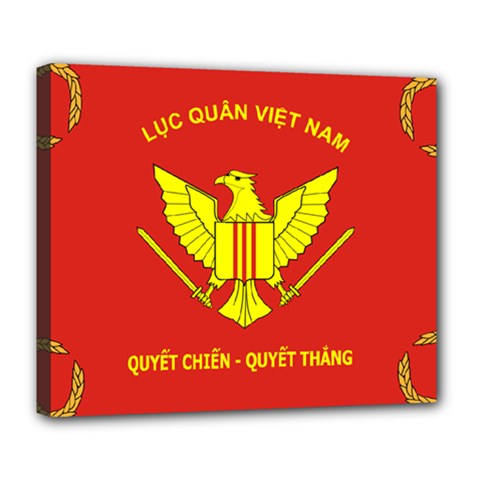 Flag of Army of Republic of Vietnam Deluxe Canvas 24  x 20  (Stretched)