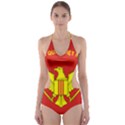 Flag of Army of Republic of Vietnam Cut-Out One Piece Swimsuit View1