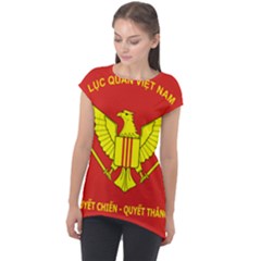 Flag of Army of Republic of Vietnam Cap Sleeve High Low Top