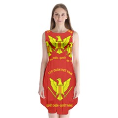 Flag of Army of Republic of Vietnam Sleeveless Chiffon Dress  