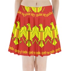 Flag of Army of Republic of Vietnam Pleated Mini Skirt