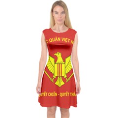 Flag of Army of Republic of Vietnam Capsleeve Midi Dress