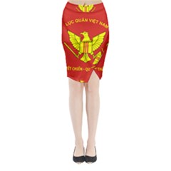 Flag of Army of Republic of Vietnam Midi Wrap Pencil Skirt