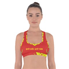 Flag of Army of Republic of Vietnam Cross Back Sports Bra