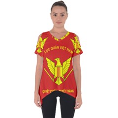 Flag of Army of Republic of Vietnam Cut Out Side Drop Tee